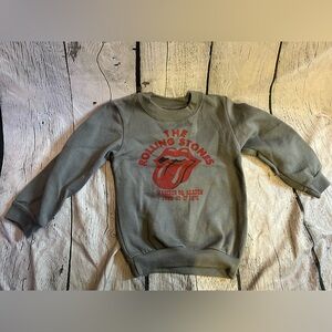 The Rolling Stones Toddler Sweatshirt 4T Gray music Pullover Crew Madison Garden
